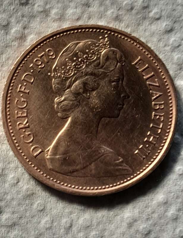 1979 British New Pence 2p Coin