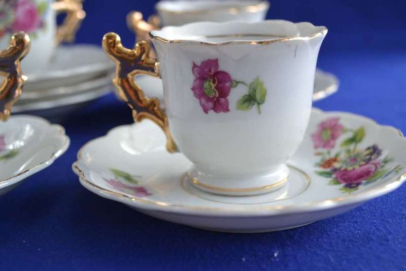 Lilac China Demitasse Tea Set - 12 Pieces