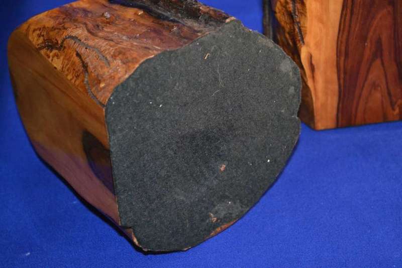 Vintage Mulga Wood Book Ends