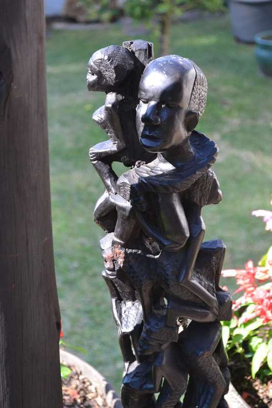 Large Vintage Makonde Tree of Life Carving