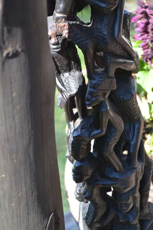 Large Vintage Makonde Tree of Life Carving