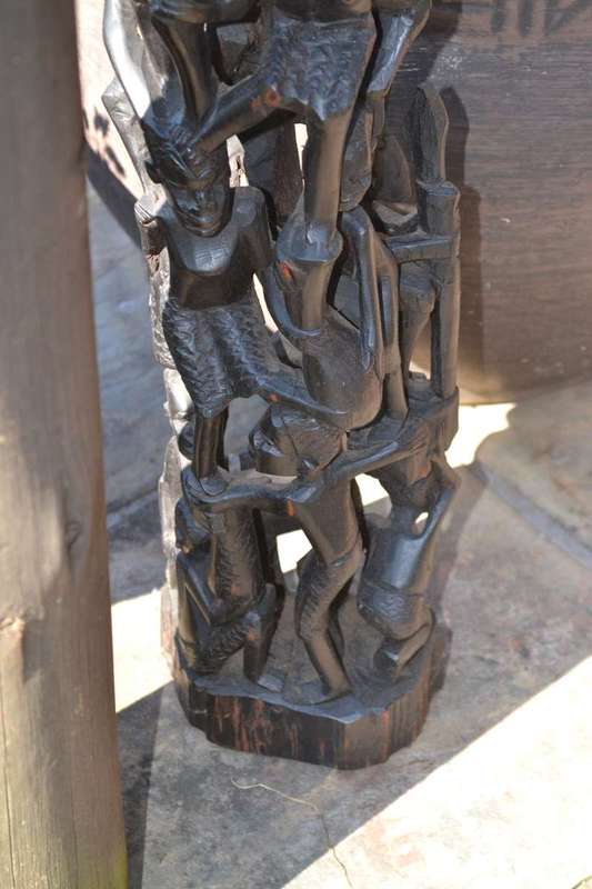 Large Vintage Makonde Tree of Life Carving
