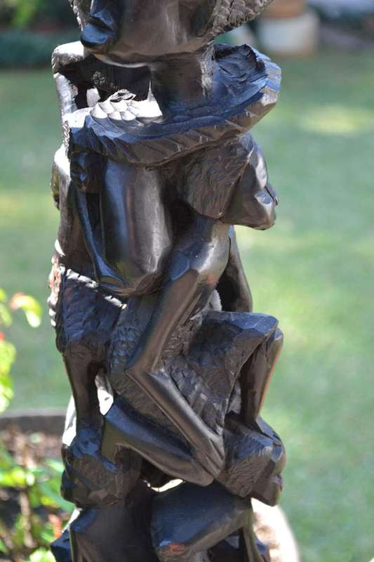 Large Vintage Makonde Tree of Life Carving