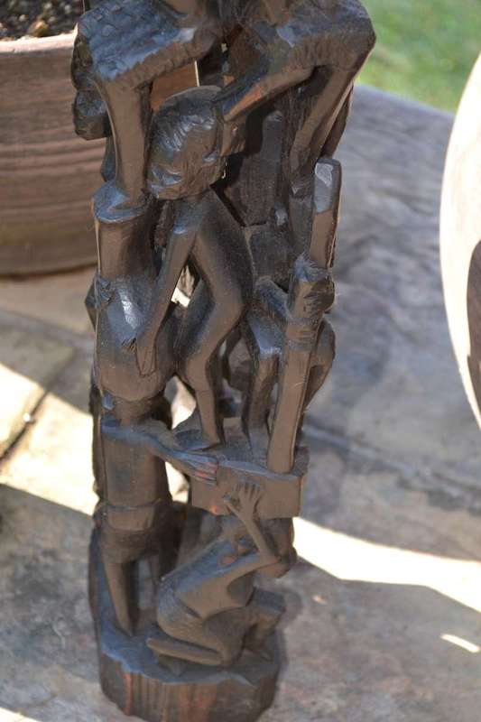 Large Vintage Makonde Tree of Life Carving