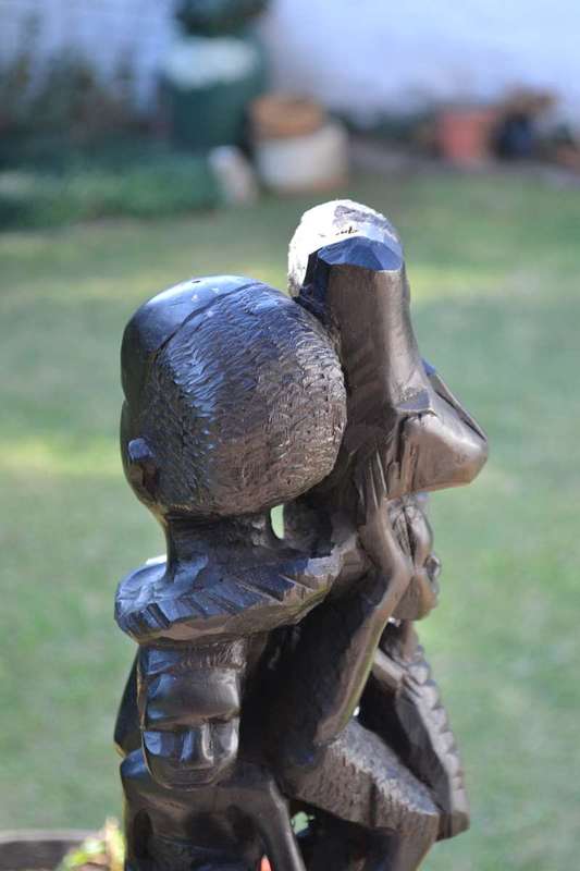 Large Vintage Makonde Tree of Life Carving