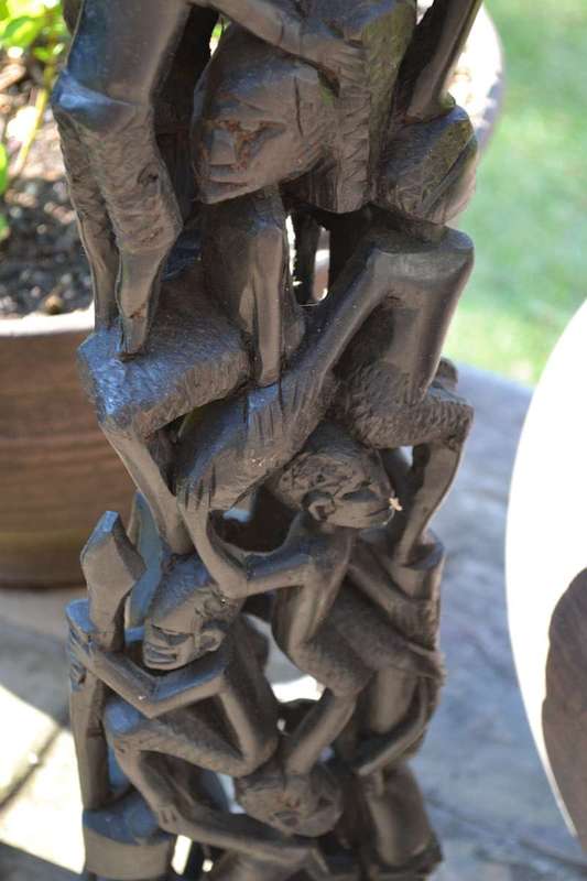 Large Vintage Makonde Tree of Life Carving