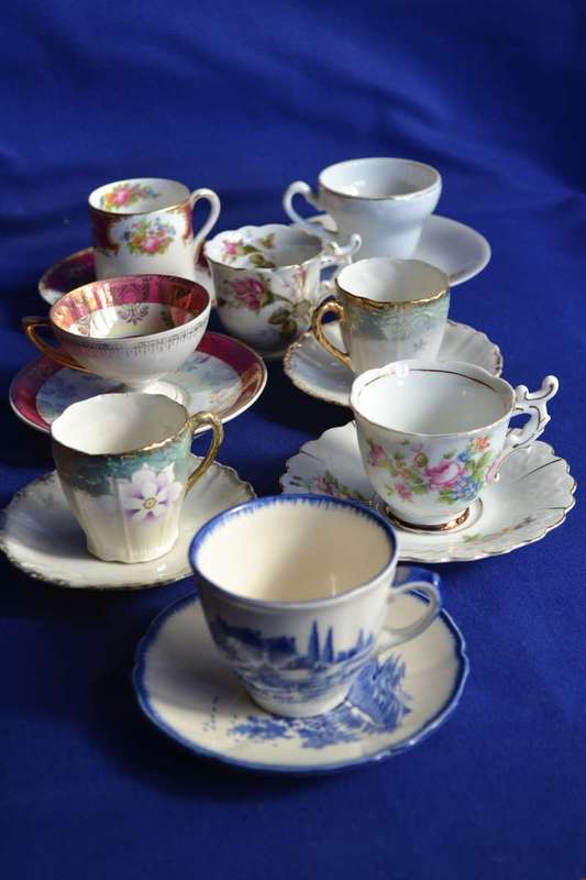Selection of Vintage English Porcelain Demitasse Duos