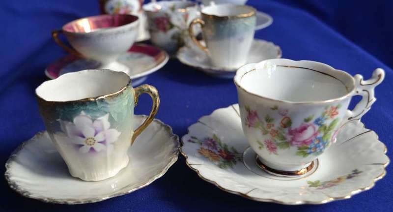 Selection of Vintage English Porcelain Demitasse Duos