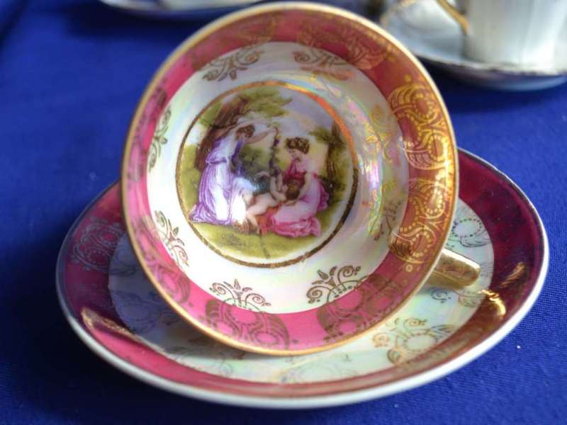 Selection of Vintage English Porcelain Demitasse Duos