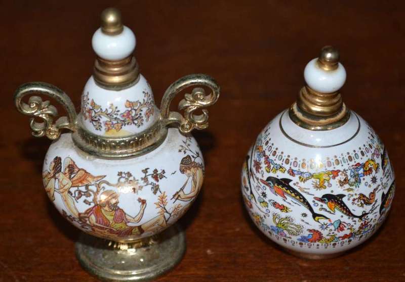 Vintage Greek Venus Series  Perfume Bottles x 2