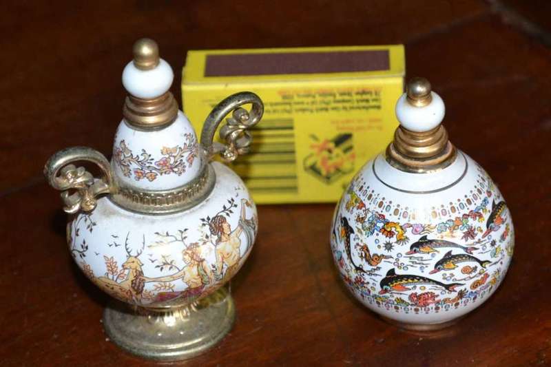 Vintage Greek Venus Series  Perfume Bottles x 2