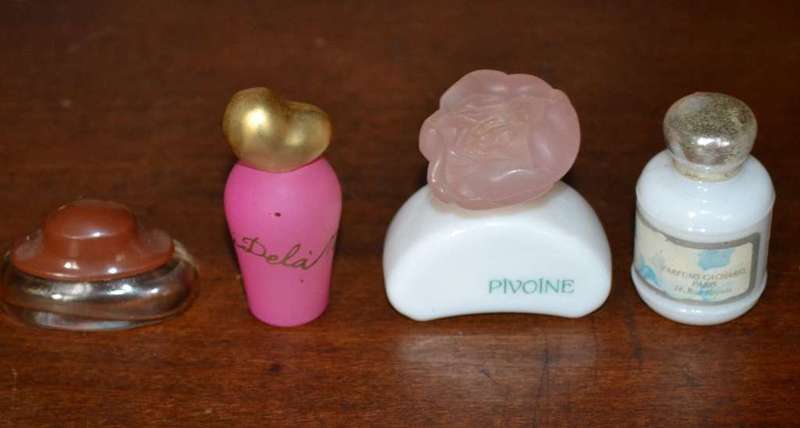 Vintage Collectable Miniature Perfume Bottles - 4 Pieces