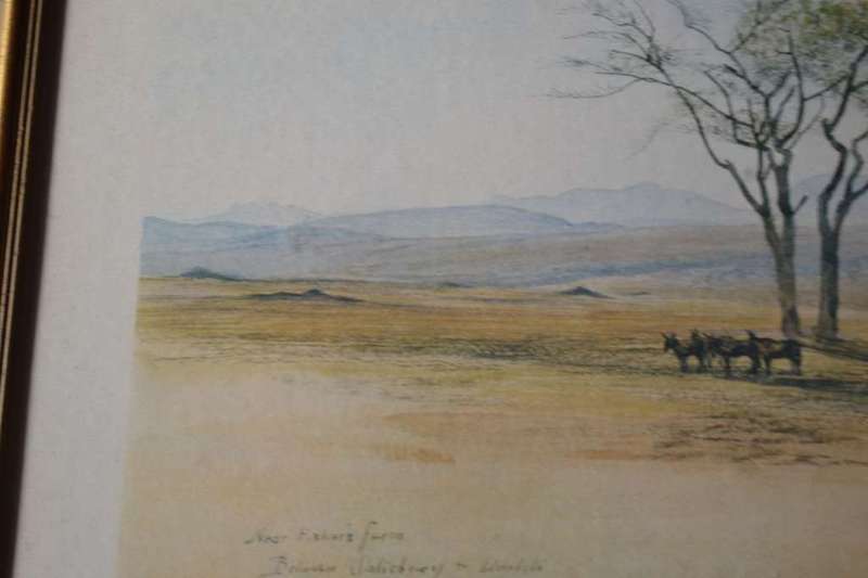 Framed Print  Titled Near Fischers Farm