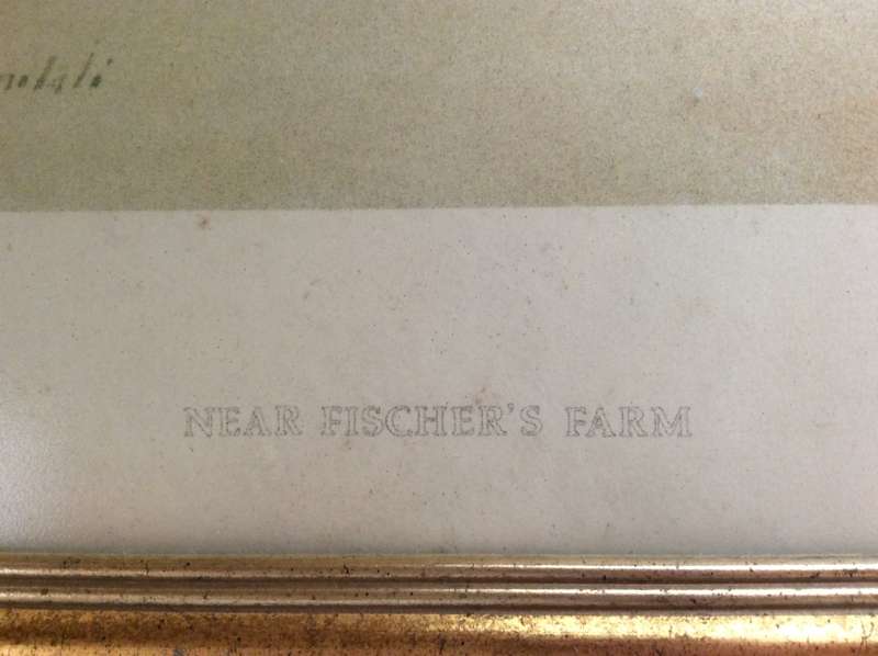 Framed Print  Titled Near Fischers Farm