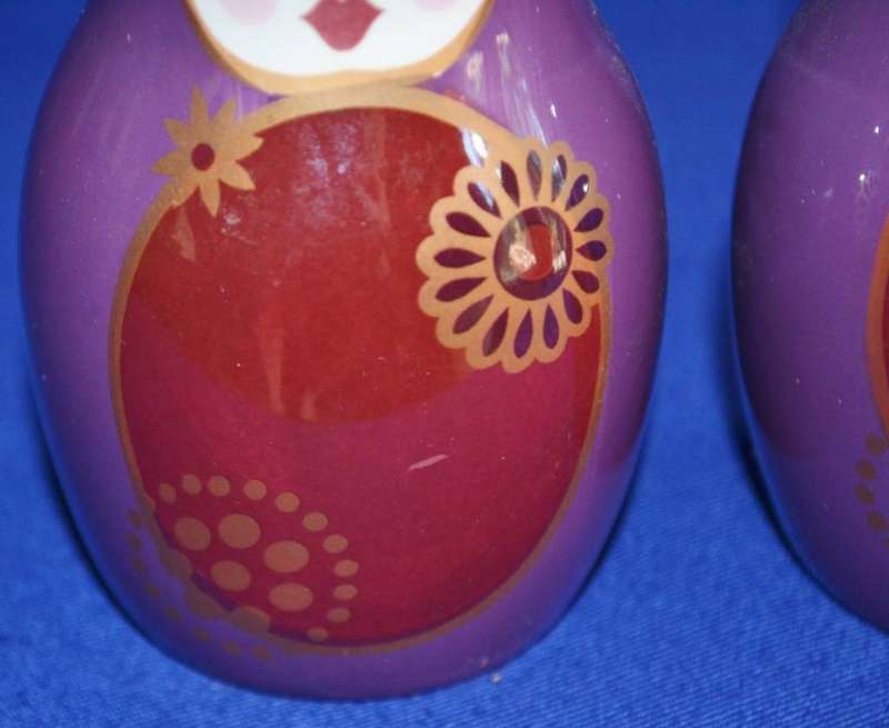 Pair of Porcelain Russian Matryoshka Dolls
