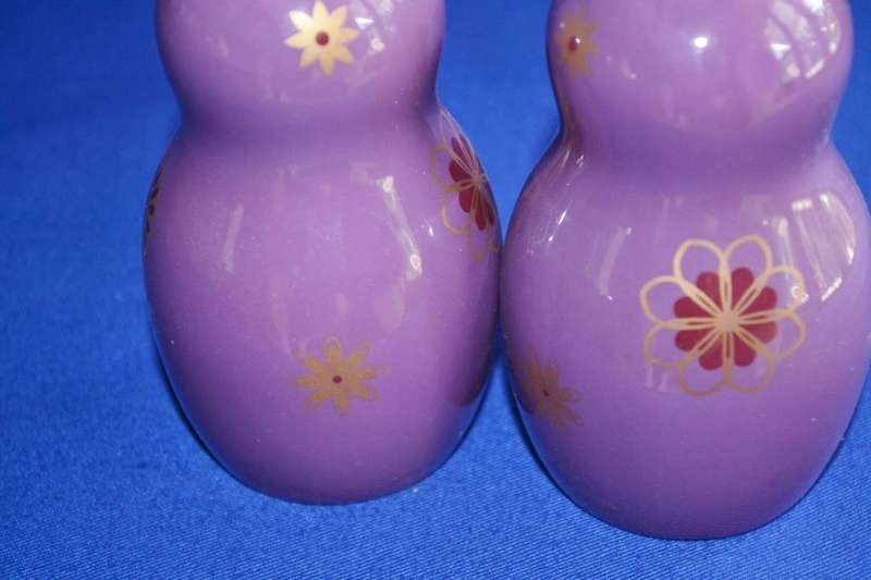 Pair of Porcelain Russian Matryoshka Dolls