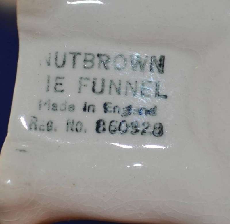 Vintage Nutbrown  Elephant Shaped Pie Funnel x 2