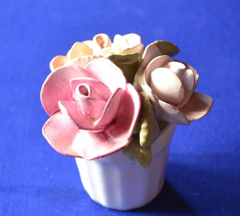 Royal Adderley Swan Salt and Pepper Shakers Plus Assorted Miniatures