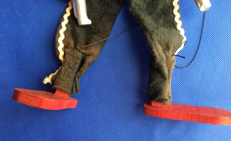 Vintage Mexican Gun Toting Bandito Marionette c1960s