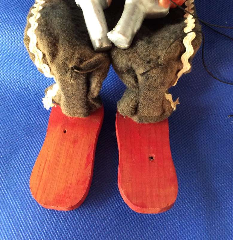Vintage Mexican Gun Toting Bandito Marionette c1960s