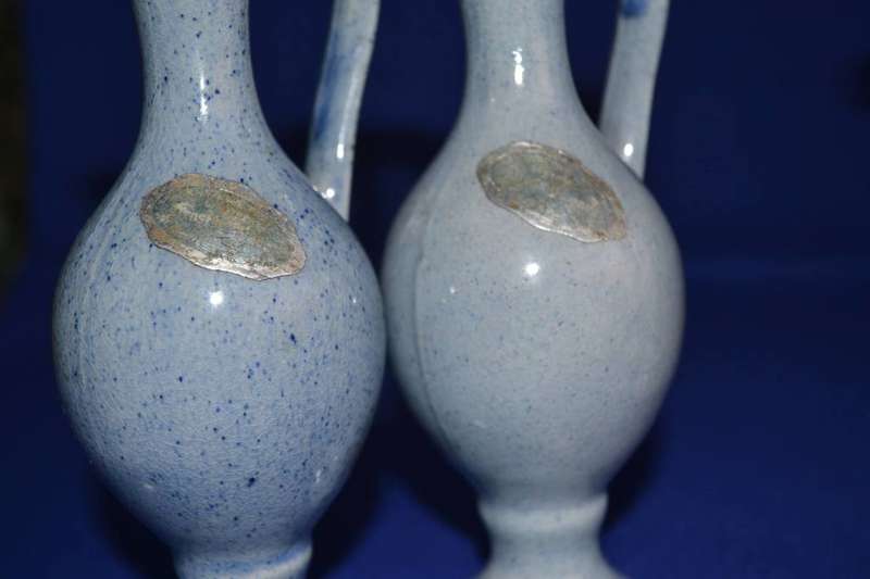 Two Pairs Decorative Porcelain Jugs / Pitchers