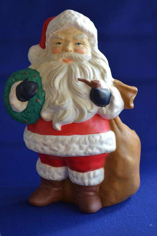 Vintage Christmas Snow and Colour light Globe and Ornaments