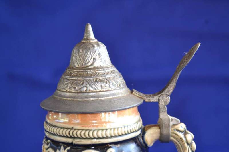 Vintage Munchen Frauenkirche Small Lidded Beer Stein