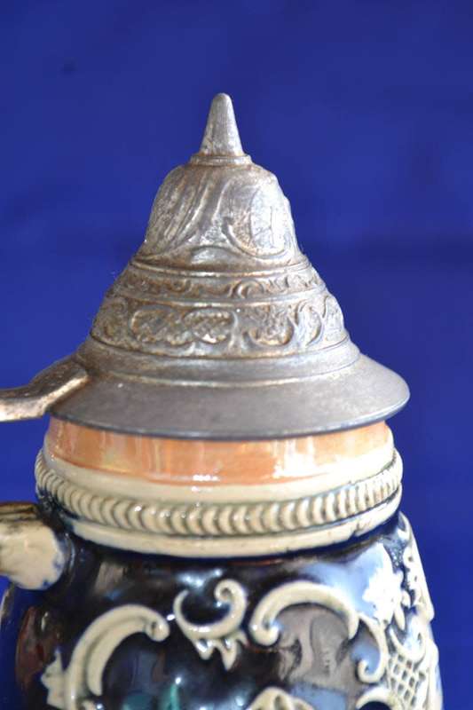 Vintage Munchen Frauenkirche Small Lidded Beer Stein