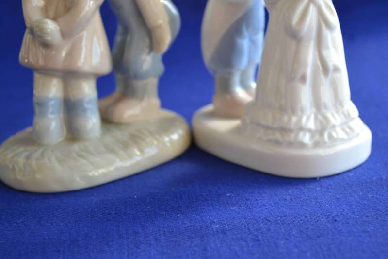 Heritage Porcelain Figurines "First Kiss" and "True Love"