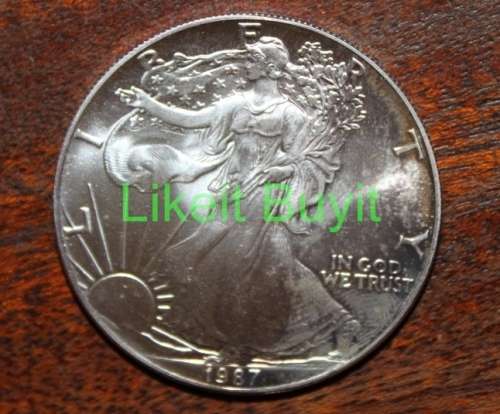 1987 American 1oz Silver Dollar