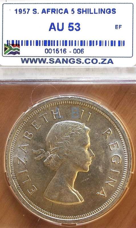 1957 SANGS 5 Shillings AU 53