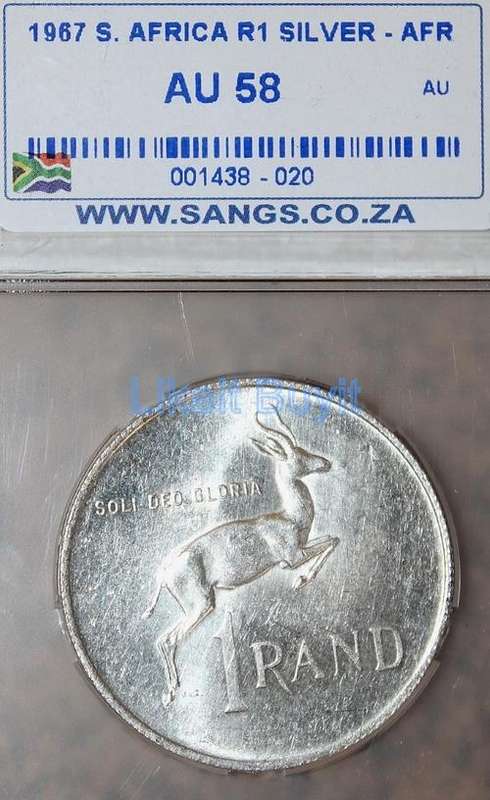 SANGS AU 58 1967 Afrikaans Silver R1