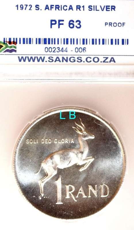 1972 SANGS Silver R1 PF 63