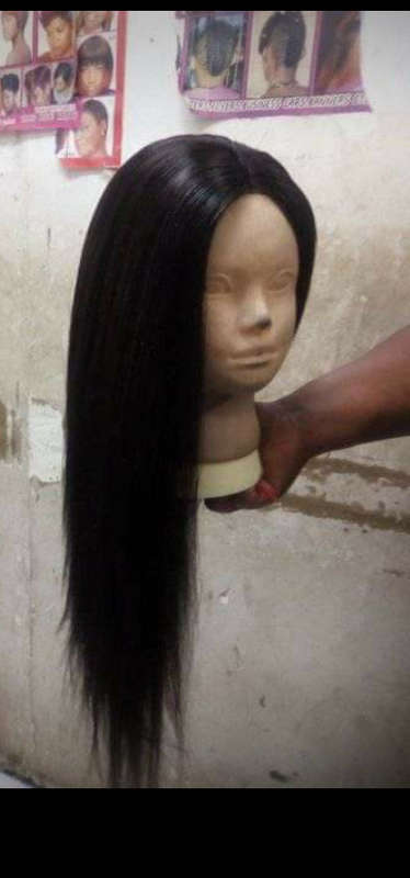 16 inch human hair straight