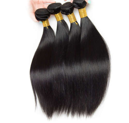 14 inch 3 bundles plus closure 11A Brazilian/Peruvian hair with free wig cap