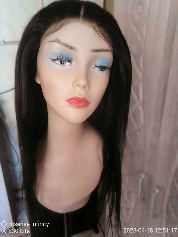Frontal non Brazilian blue wig.