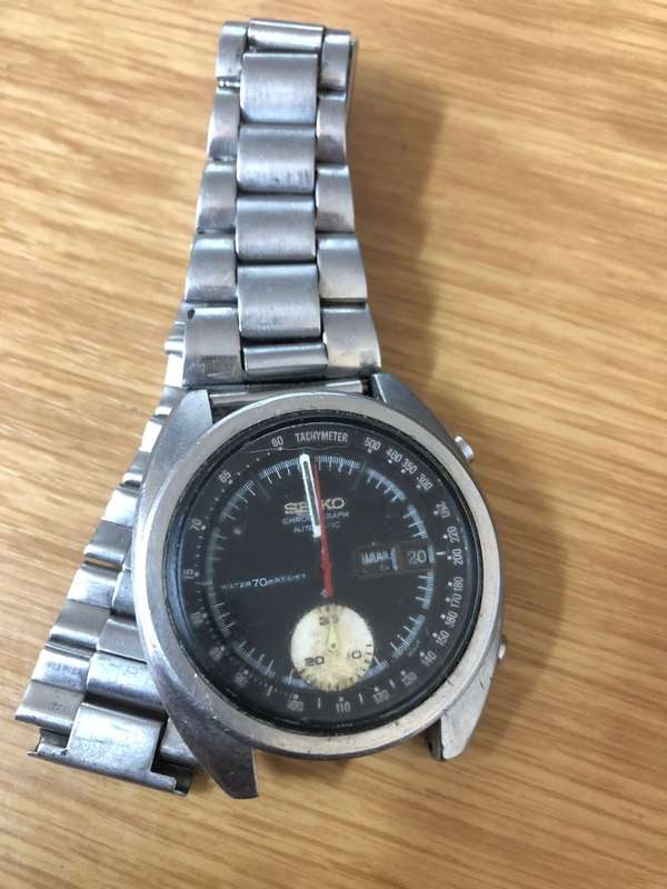 Vintage Seiko Kenetic 6139-6012 Non Running watch