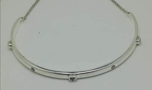 Pandora Sterling Silver Explosions of Love Sliding Bangle Size:2 (17 -21 cm)