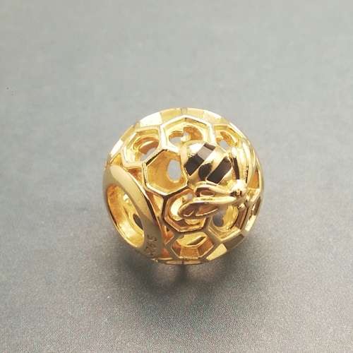 Pandora Shine Bee Honeycomb Charm