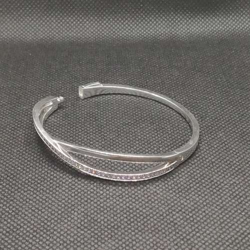 Pandora Sterling Silver Entwined Bangle (17cm)