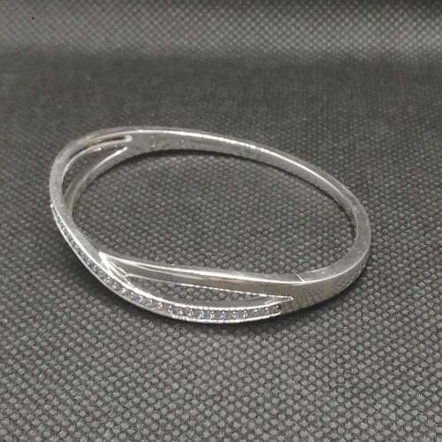Pandora Sterling Silver Entwined Bangle (17cm)