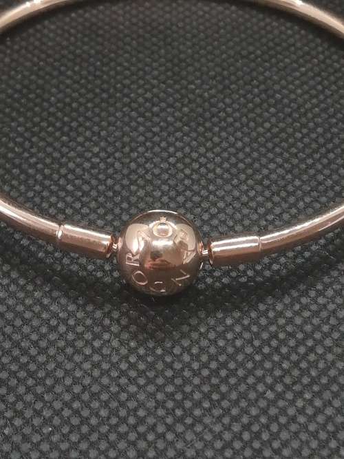 Pandora Rose Charm Bangle (Size:19 cm)