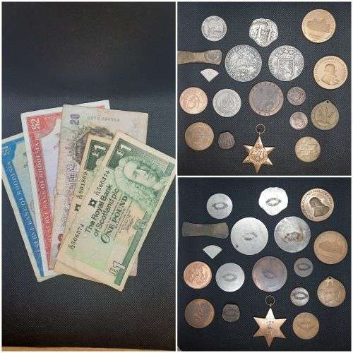 Mixed Lot - Bank Notes, Tokens, Medallions and Medal