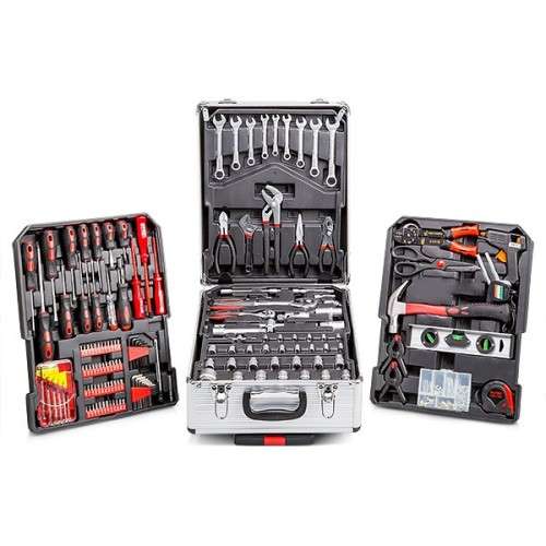 Tool Set 186 Piece Silver Aluminium Storage Case Complete Workshop Kit