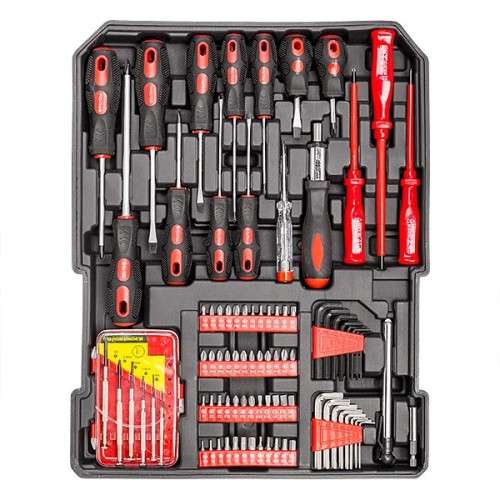 Tool Set 186 Piece Silver Aluminium Storage Case Complete Workshop Kit