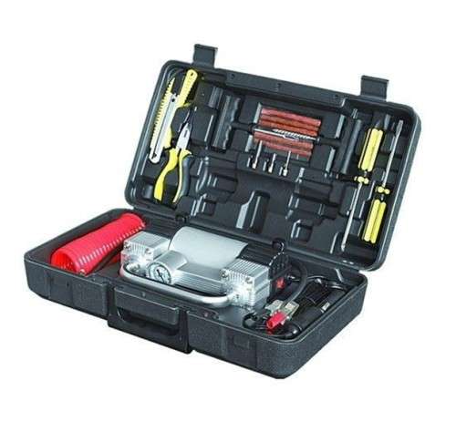 Double Cylinder Metal Air Compressor Tool Kit
