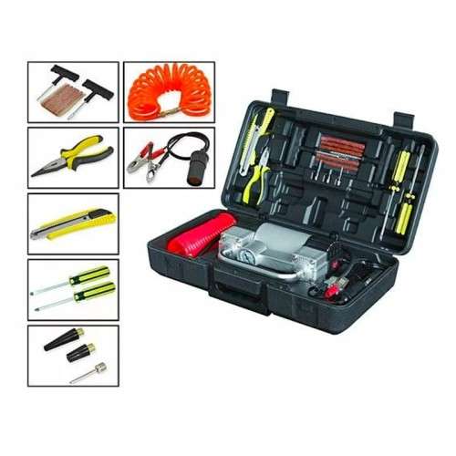 Double Cylinder Metal Air Compressor Tool Kit