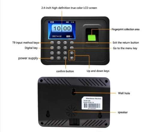 fingerprint Time Attendance Biometic Time Record