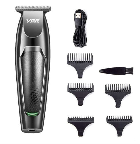 Professional Wireless Hair & Beard Trimmer with 5 Hair Gauges
