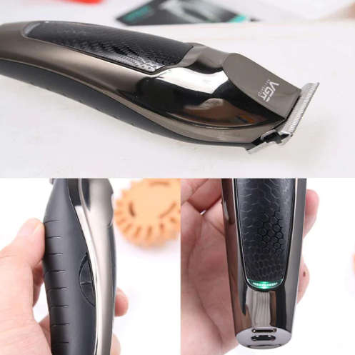Professional Wireless Hair & Beard Trimmer with 5 Hair Gauges